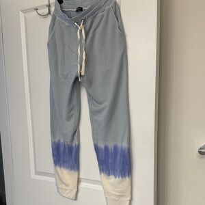 Rails Light Blue gradient joggers -ocean tie die size SMALL